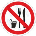  Étel ital - enni inni tilos piktogram matrica : Tábla-matrica mérete - 50 x 50 mm (4db), Tábla-matrica típusa - matrica