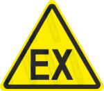  Robbanás veszélye piktogram matrica : Tábla-matrica mérete - 150 x 131 mm, Tábla-matrica típusa - matrica