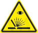  Hegesztés - szemkárosodás veszélye piktogram matrica : Tábla-matrica mérete - 50 x 44 mm (4db), Tábla-matrica típusa - matrica