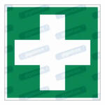  Elsősegély piktogram matrica E003 : Tábla-matrica mérete - 200 x 200 mm, Tábla-matrica típusa - matrica