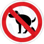  Nem kutya wc piktogram matrica : Tábla-matrica mérete - 200 x 200 mm, Tábla-matrica típusa - matrica