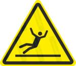  Elcsúszás - síkos felület veszélye piktogram matrica ISO 7010 W011 : Tábla-matrica mérete - 100 x 87 mm, Tábla-matrica típusa - matrica