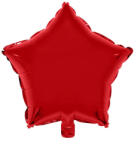  Fóliás lufi 46cm csillag piros