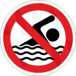  Fürödni - úszni tilos piktogram matrica : Tábla-matrica mérete - 200 x 200 mm, Tábla-matrica típusa - matrica