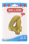  Fóliás lufi szám Ante 16 inch arany - 4