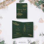  4 oldalas esküvői meghívó - Sablon 4