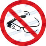  Okosszemüveg használata tilos piktogram matrica ISO 7010 P044 : Tábla-matrica mérete - 50 x 50 mm (4db), Tábla-matrica típusa - matrica