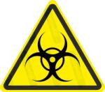  Biológiai veszély piktogram matrica : Tábla-matrica mérete - 50 x 44 mm (4db), Tábla-matrica típusa - matrica