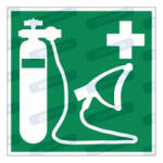  Oxigén palack piktogram matrica E028 : Tábla-matrica mérete - 200 x 200 mm, Tábla-matrica típusa - matrica