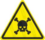  Méreg veszélye piktogram matrica : Tábla-matrica mérete - 50 x 44 mm (4db), Tábla-matrica típusa - matrica