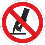  Érinteni - hozzányúlni tilos piktogram matrica : Tábla-matrica mérete - 200 x 200 mm, Tábla-matrica típusa - matrica