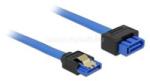 Delock SATA-bővítőkábel, 6 Gb/s, hüvely, egyenes > SATA dugó, egyenes, 50 cm, kék, reteszes típusú (DL84973) (DL84973)