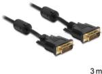 Delock DVI 24+1 apa > apa kábel, 3 m (DL83191) (DL83191)