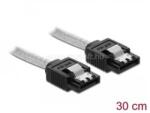 Delock SATA 6 Gb/s kábel 30 cm áttetsző (DL85341) (DL85341)