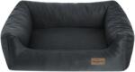 RECOBED Canapea RECOBED Velour Plus, gri, L 100x80cm