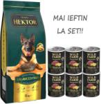 Hektor BALANCED Adult 15kg+Wild Farm Monoprotein Wild Boar 6x400g