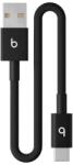 Beats Audio Cablu de date Apple Beats USB-A la USB-C, 20 cm (Negru) (MEQL4EE/A)