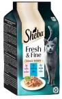 Sheba Fresh & Fine Lazac, Tonhal és Pisztráng mártásban 6x50g