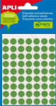 APLI 8 mm kör, kézzel írható etikett, zöld 288 darab (LCA2047) (LCA2047)