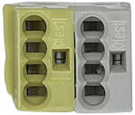 Schneider Electric KNX - MTN689702 -Merten-KNX buszcsatoló sorkapocs, fehér/sárga (MTN689702)