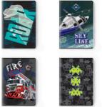 S-Cool jegyzetfüzetkészlet, A5, 52 lap, 75g, dictando, Prémium, Fiúkollekció, 10 db/készlet (SC1772)