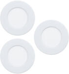 EGLO Okos fürdőszobai süllyesztett LED lámpa 3 darabos - Fueva 6-Z Eglo 901429, 1020 lm, 2700-6500 K+RGB, állítható színhőmérséklet és szín, applikációval szabályozható, Bluetooth, ZIgbee, 3x2, 8 W, 220-24