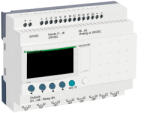Schneider Electric Zelio Logic - SR2B201BD - programozható relé, kompakt, LCD kijelző, 6 DI + 6 DI/AI, 8 DO relés, belső órával, 24 VDC (SR2B201BD)