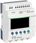 Schneider Electric Zelio Logic - SR2B121BD - programozható relé, kompakt, LCD kijelző, 4 DI + 4 DI/AI, 4 DO relés, belső órával, 24 VDC (SR2B121BD)