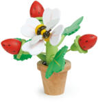 Tender Leaf Tender Leaf Eper bokor virágcserépben mágneses méhecskével