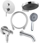 Oltens Set baterie cadă-duș Oltens Rann 34111100, cap de duș Oltens Vann 37007100, 39403100, 39100100, 37107100, 39304100, 37200100 (36074100)