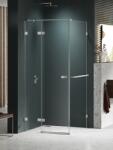 NEW TRENDY Avexa Nickel Brushed cabină de duș 110x80 cm dreptunghiular nichel periat/sticlă transparentă EXK-8675 (EXK8675)