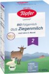 TOPFER Formula de lapte praf pe baza de lapte de capra Bio 2, 6 luni+, 400 g, Topfer
