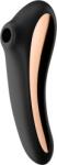 Satisfyer Stimulator Dual Kiss Air Pulse+Vibrator Silicon USB Black Vibrator