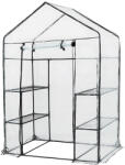 Leziter Balkon melegház 143x73x195 cm átlátszó (LMH-217-TR) - geminiduo
