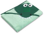 Sensillo Sensillo, Water Friends, husa de baie moale cu aplicatie 3D, Crocodil, verde, 100x100 cm