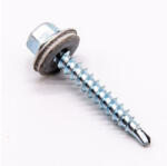  Soroló csavar (redukált fúróheggyel) EPDM alátéttel, horganyzott 4, 8 x 35 mm (001-004-005-010)