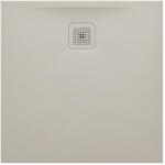 Laufen LAUFEN PRO Zuhanytálca, Marbond kompozit anyagból, extra lapos, négyzet alakú, kivezetés oldalt, Matt Bézs H2109501860001 (H2109501860001)