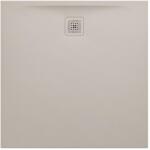 Laufen LAUFEN PRO Zuhanytálca, Marbond kompozit anyagból, extra lapos, négyzet alakú, kivezetés oldalt, Matt Bézs H2119521860001 (H2119521860001)