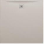 Laufen LAUFEN PRO Zuhanytálca, Marbond kompozit anyagból, extra lapos, négyzet alakú, kivezetés oldalt, Matt Bézs H2119581860001 (H2119581860001)