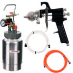 Technic Unitate de Vopsire cu Pistol Pulverizator, Duza 1, 8 mm, Regulator de Presiune, Capacitate 2 Litri - Model PT-2H-2U (TF2-900)