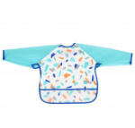  HOLDY hosszú ujjú előke zsebbel KÉK