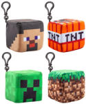  Minecraft plüss kocka kulcstartó 8 cm figurával, 4 féle - vegyesbolt