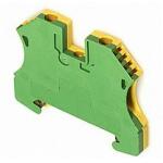 Weidmüller Földelő sorkapocs 1-szintes 0, 5-4mm2 zöld/sárga TS35 csavaros WPE 4 Weidmüller - 1010100000