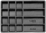 NEO TOOLS Tároló rekeszes műhelykocsitálca, teljes fiók méretű, 550x386mm (84-249)