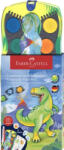 Faber-Castell Vízfesték Készlet 12 Darab/Készlet 1 Tubus Ajándék Fehér Temperával és Matricákkal Dinoszaurusz (FC125036)