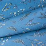 Takoy Pamut szatén 235 cm herbárium ecru petróleum alapon