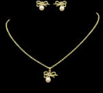 ElectraStore Set Cercei si Colier Sweet Bow (C4295)