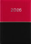 Dayliner Naptár, tervező, A5, napi, DAYLINER "Contrast", piros-fekete (NCA5PFU) - kreativjatek
