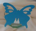  pillangó ültetőkártya türkizkék (10 db)