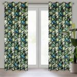 Takoy Draperie LONI din țesătură opacă cu imprimeu exotic de orhidee 140 x 250 cm